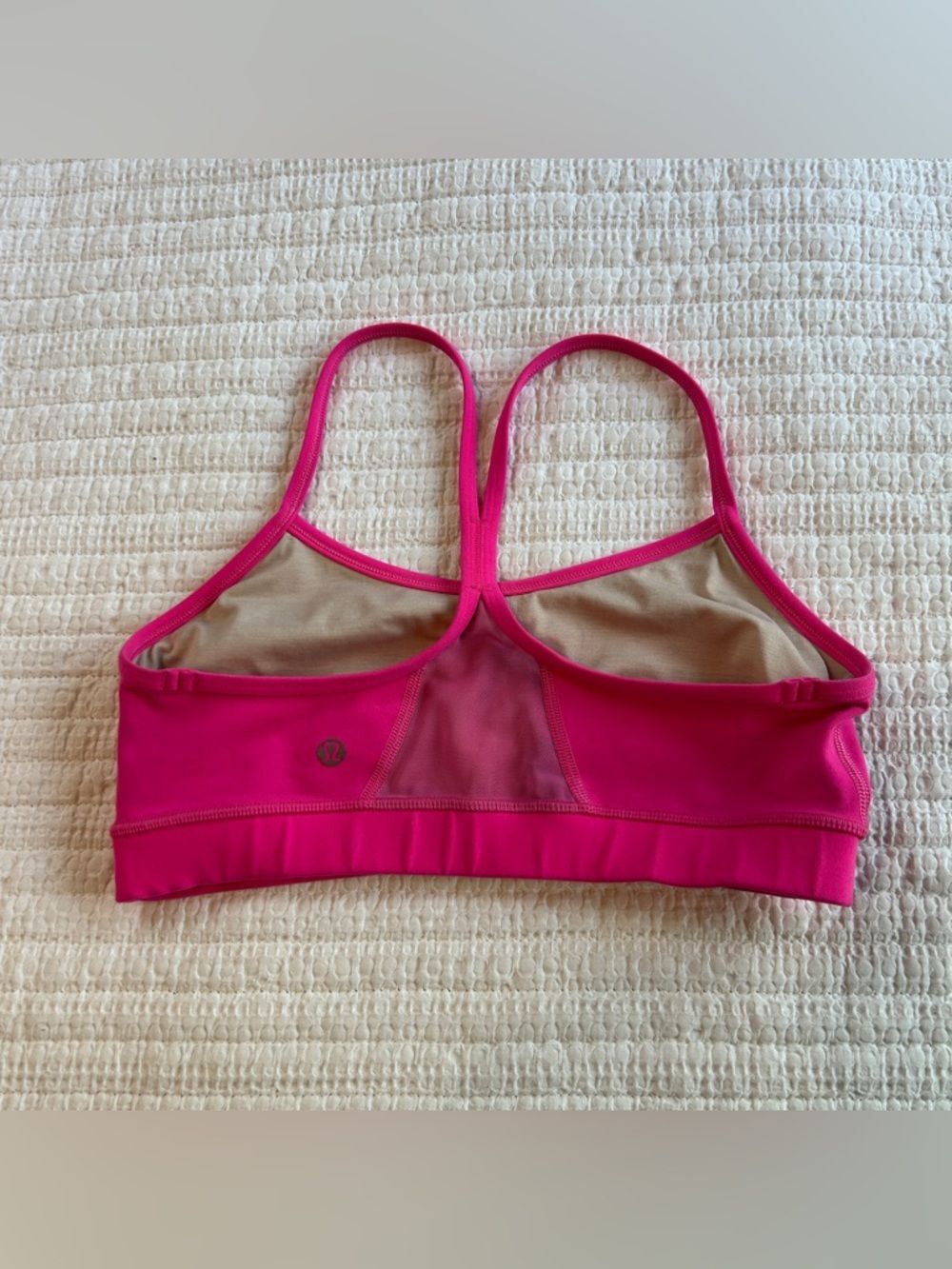 Lululemon Hot Pink Athletic Athleisure Sports Bra Size 8 - Picture 2 of 3